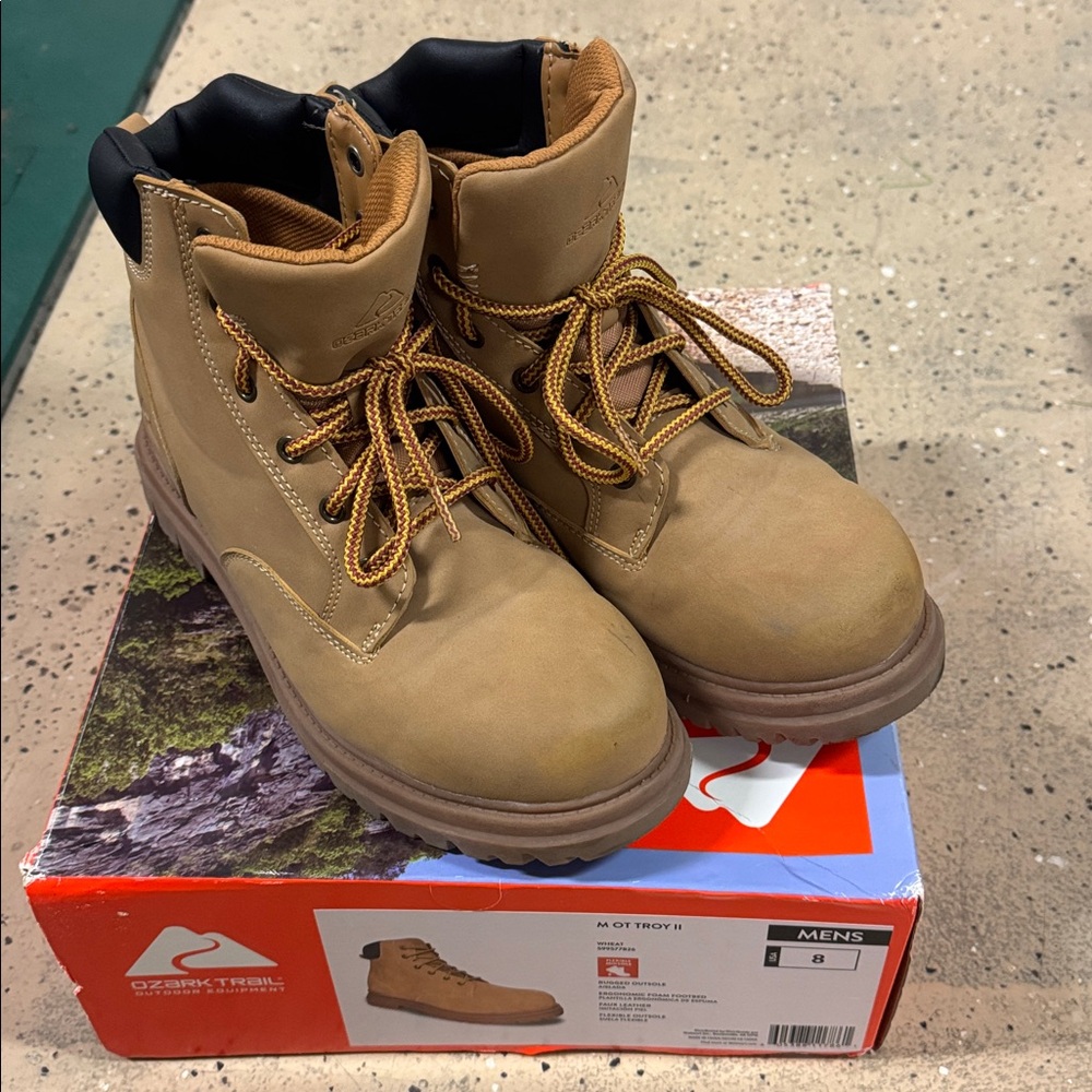Happy Gilmore boots - Ozark Trail Tan Men's Boots